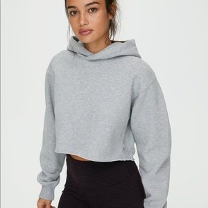 Cropped grey hoodie